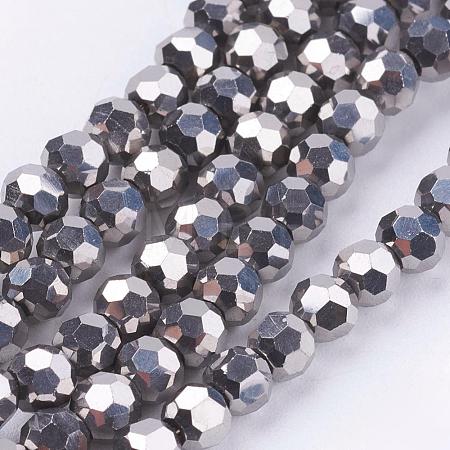 Electroplate Glass Bead Strands EGLA-R042-4mm-06-1