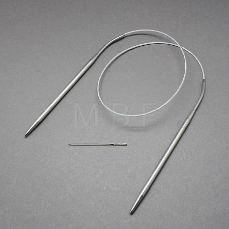 Steel Wire Stainless Steel Circular Knitting Needles and Iron Tapestry Needles X-TOOL-R042-650x4.5mm-1