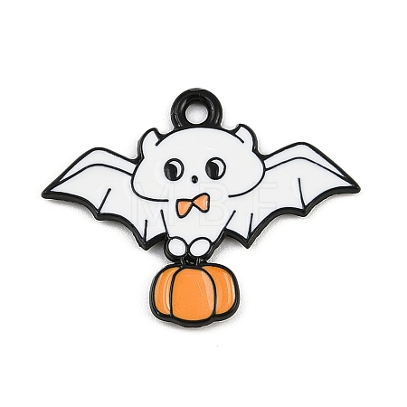 Halloween Alloy Enamel Pendants ENAM-P259-01A-EB-1