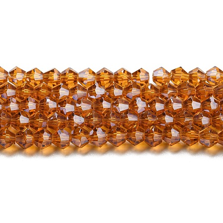Transparent Electroplate Glass Beads Strands LS-EGLA-A039-T3mm-A28-1