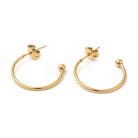 304 Stainless Steel Stud Earring EJEW-H134-02C-G-1