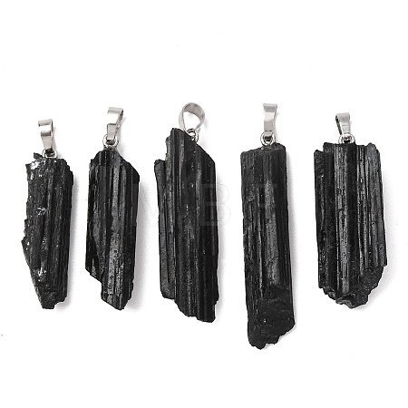 Natural Black Tourmaline Big Pendants GG-C001-03P-1