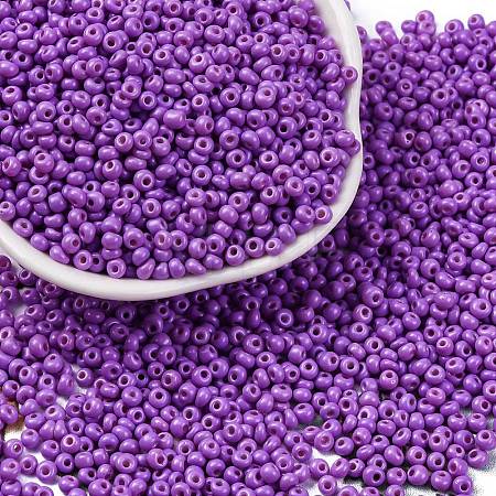 8/0 Baking Paint Glass Seed Beads SEED-M012-02A-40-1