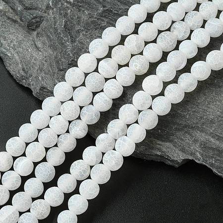 Natural Weathered Agate Beads Strands X-G-G589-8mm-03-1