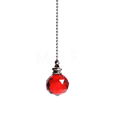 Glass Crystal Ceiling Fan Pull Chain Extenders PW-WG22568-03-1