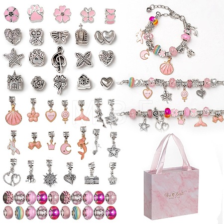 DIY Alloy European Bracelets Making Kits DIY-I108-01C-1