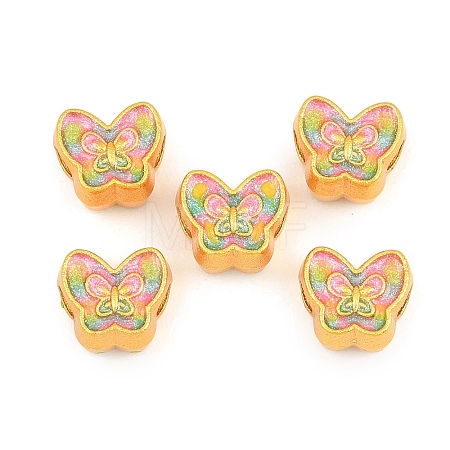 Alloy Enamel Beads ENAM-D318-01G-03-1