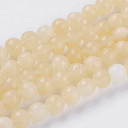 Natural Topaz Jade Beads Strands X-G-G515-8mm-03A-1