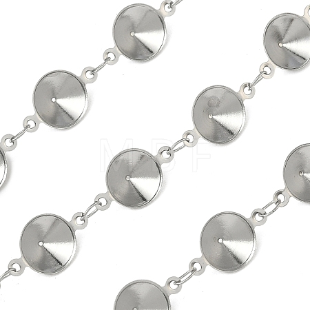 304 Stainless Steel Rhinestone Cup Chains CHS-K023-08A-P-1