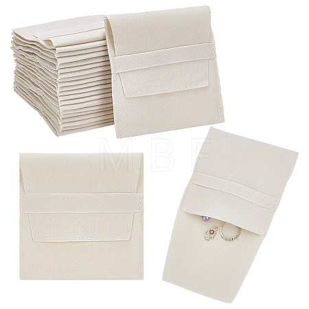 Double-Sided Faux Suede Jewelry Flap Pouches TP-WH0007-09B-1