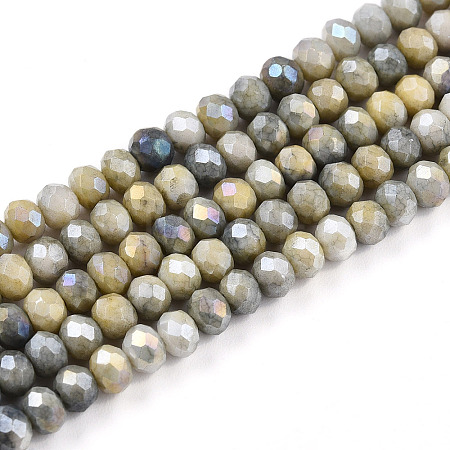 Ombre Effect Dyed Glass Beads Strands X-GLAA-C023-02-C11-A-1