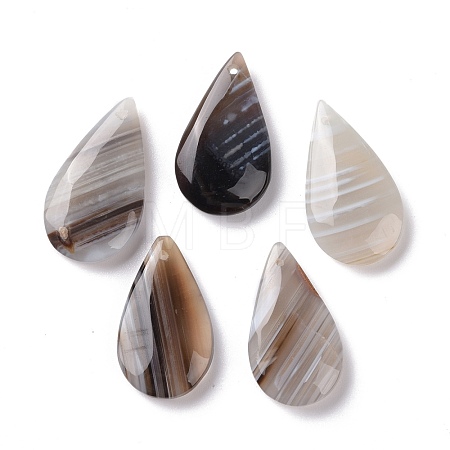 Natural Botswana Agate Pendants G-E572-07-1