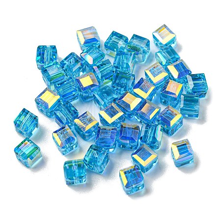 Electroplate Glass Beads EGLA-Z004-04A-06-1