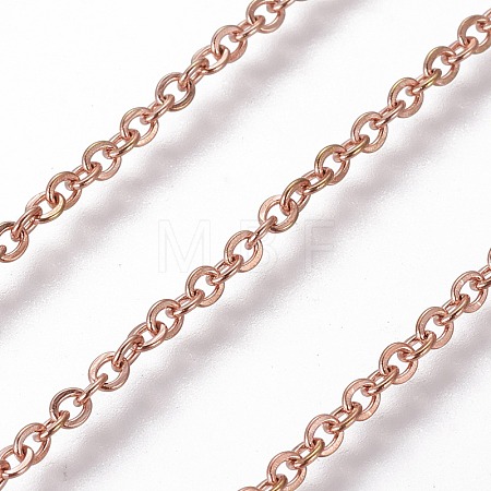 3.28 Feet 304 Stainless Steel Cable Chains X-CHS-E018-11RG-1