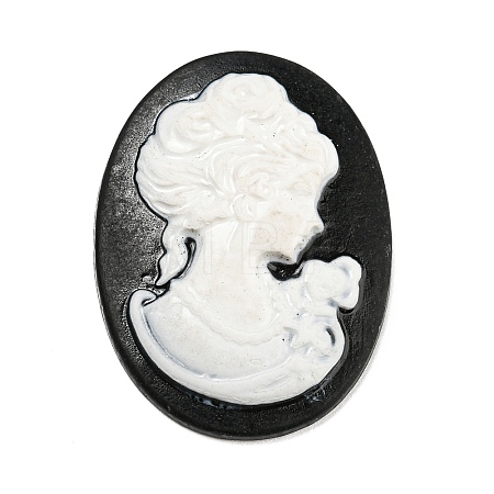 Black Theme Resin Cabochons LS-RESI-Q219-01C-1
