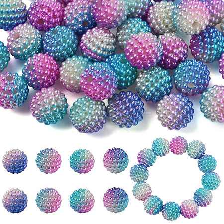 40Pcs Imitation Pearl Acrylic Beads OACR-FS0002-89A-08-1