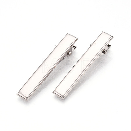 Iron Flat Alligator Hair Clip Findings IFIN-S286-46mm-1