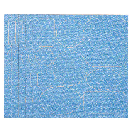 5 Sheets Denim Self-adhesive Patches PATC-TA0001-61B-1