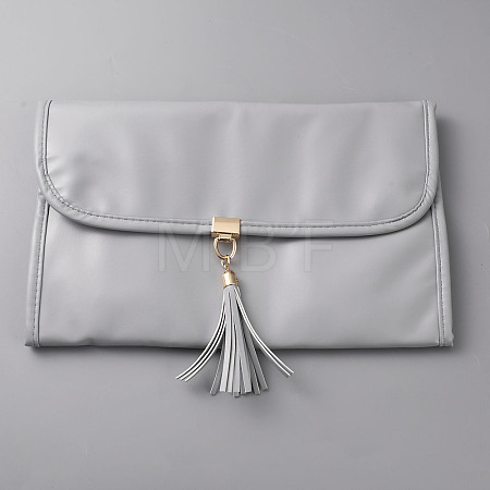 PU Leather Travel Jewelry Storage Rolls for Earrings Rings Bracelets ABAG-WH20005-76-1