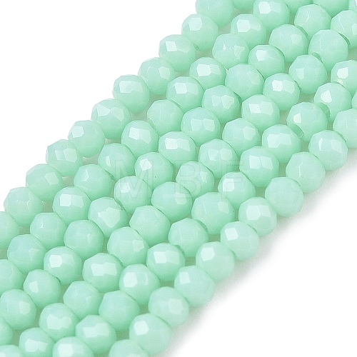 Opaque Solid Color Imitation Jade Glass Beads Strands EGLA-A044-P1mm-D14-1