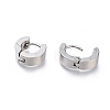 Tarnish Resistant 304 Stainless Steel Huggie Hoop Earrings EJEW-O087-09D-P-2