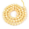 Anti-Tarnish Electroplate Glass Beads Strands X-EGLA-T021-6mm-15-08-2