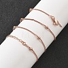 Brass Satellite Chains  Necklaces for Women NJEW-D302-27RG-1