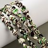 Spray Printed Synthetic Turquoise Beads Strands TURQ-P002-01A-02-1