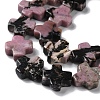 Natural Rhodonite Beads Strands G-M418-B01-01-4