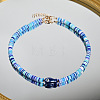Boho Handmade Porcelain Fish Polymer Clay Heishi Beads Beaded Necklaces for Women WG36FA8-03-1