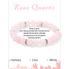 Natural Rose Quartz Round Beaded Stretch Bracelets for Women Men IS6879-4-1