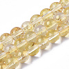 Transparent Spray Painted Glass Bead Strands GLAA-N035-03B-B08-1