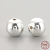 925 Sterling Silver Beads STER-S002-15-6mm-2