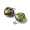 Natural Unakite Pendants G-F820-10A-27-2