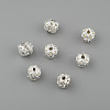 Silver Color Plated Brass Rhinestone Beads RSB229-01-1