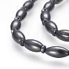 Magnetic Synthetic Hematite Beaded Necklaces NJEW-P190-13O-3