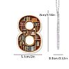 Acrylic 8 Numbers Shaped Book Shelf Pendant Decorations PW-WG11882-08-1