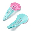 Baking Painted Iron Snap Hair Clips PHAR-B0002-24A-2