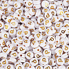 500Pcs Plating Acrylic Beads PACR-TADJ0001-01P-2