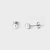 Elegant Titanium Steel Imitation Pearl Stud Earrings NB5919-8-1