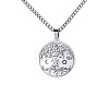 Stainless Steel Tree of Life Necklaces PW-WGCE844-03-1