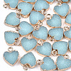 Electroplate Druzy Resin Pendants X-RESI-S366-01D-1