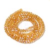 Electroplate Transparent Glass Beads Strands EGLA-A035-T3mm-L17-2