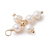 Natural Cultured Freshwater Pearl Beads Pendants PALLOY-JF02887-4