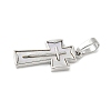 Brass Pave Natural White Shell Pendants KK-S522-01B-P-2