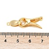 Brass Interlocking Clasps KK-U059-02G-3