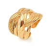 304 Stainless Steel Cuff Open Rings for Women RJEW-Z143-04G-2