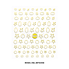 3D Metallic Star Sea Horse Bowknot Nail Decals Stickers MRMJ-R090-58-DP3208-2