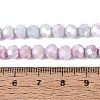 Anti-Tarnish Electroplate Glass Beads Strands EGLA-ZX010-6mm-06-6
