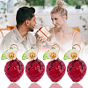 Handmade Lampwork & Acrylic & Resin Pearl Pendants PALLOY-BM00023-7